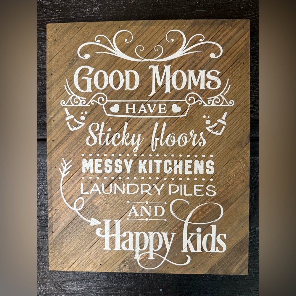 Wooden Sign with Inspirational Quote